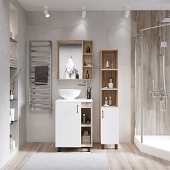 Grossman Зеркальный шкаф Флай 70 дуб сонома – фотография-3